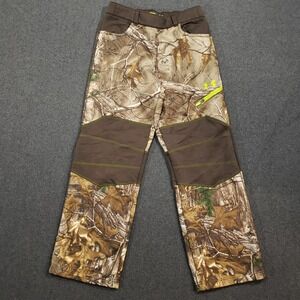 Under Armour Scent Control Cold Gear Camo Pants Youth Large Realtree Xtra